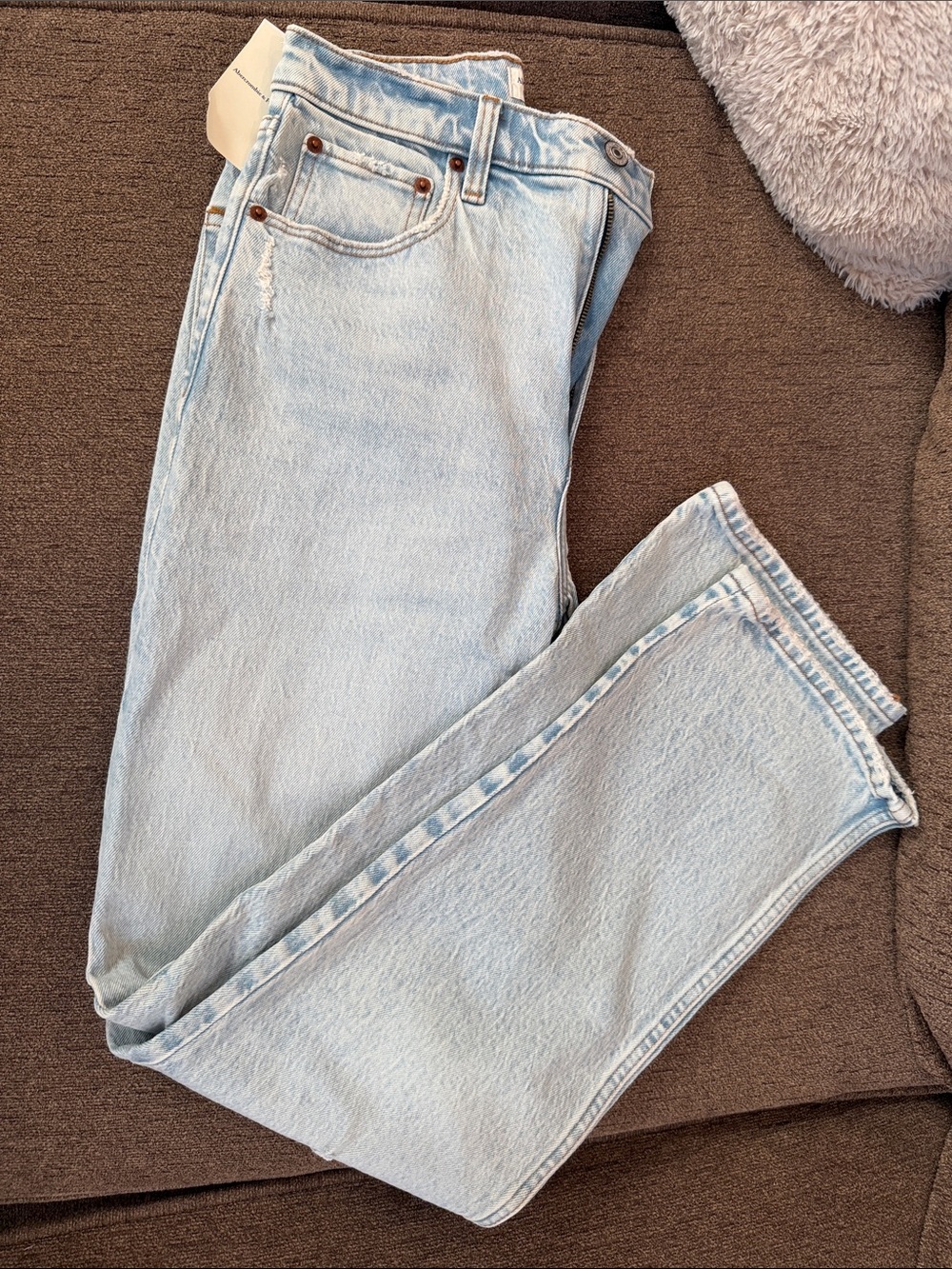 A&F 90’s straight ultra high rise